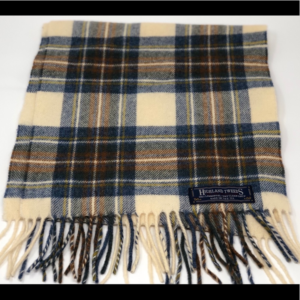 Unisex Highland Tweeds Lambswool Scarf